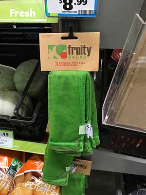 Fruit sacks you can buy from supermarkets in New Zealand