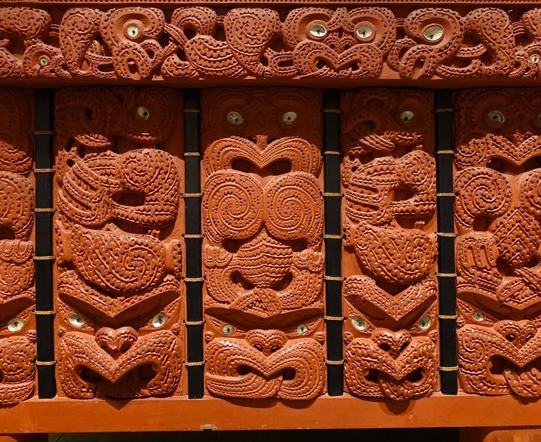 Maori wood carving